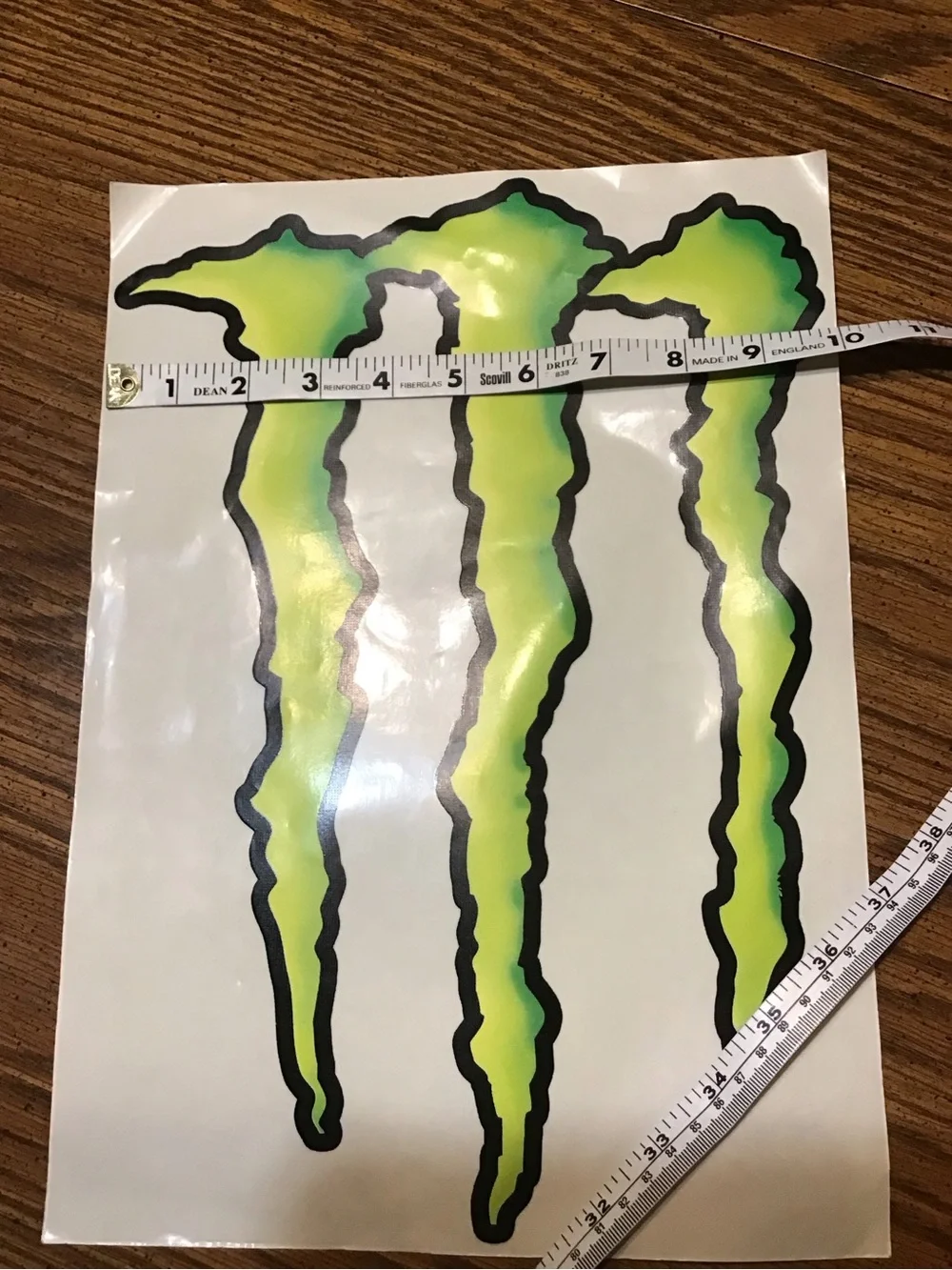 Monster Energy Green Claw Sticker Set - Home Party Supplies